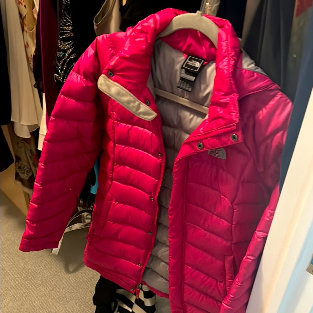 The North Face Pink Puffer Jacket